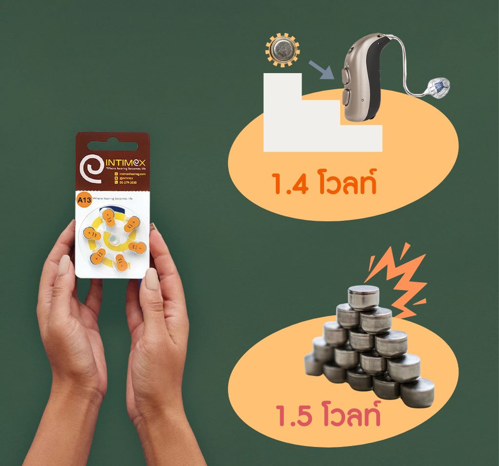 hearingaid betterry 14 โวลท์