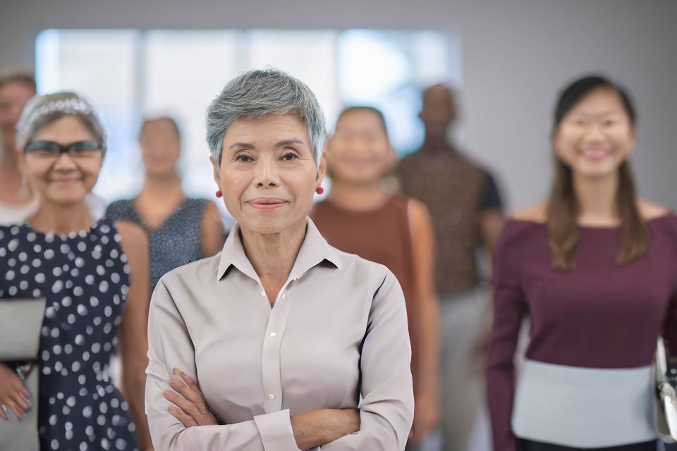 working women hearing aid