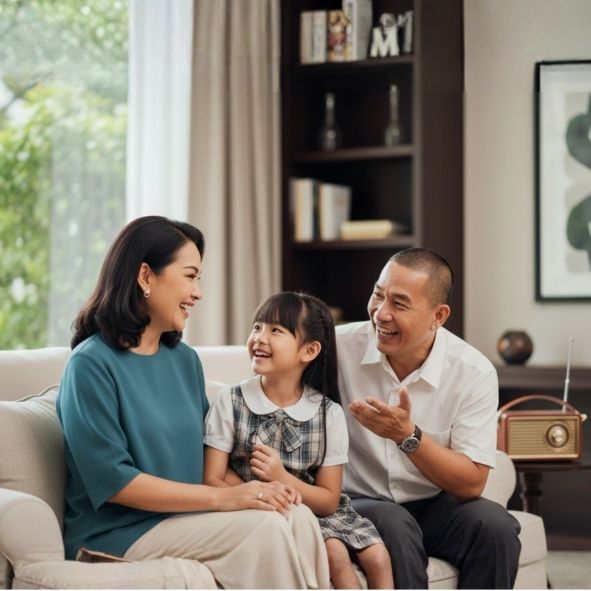 สร้างกิจวัตรการได้ยินร่วมกันในครอบครัว