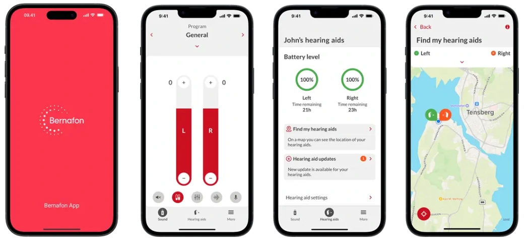 Bernafon application control